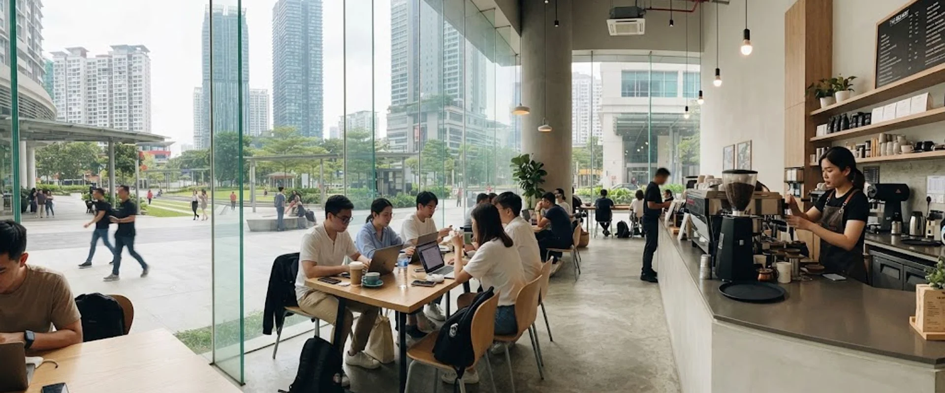 cafe in Bangsar South, Kuala Lumpur