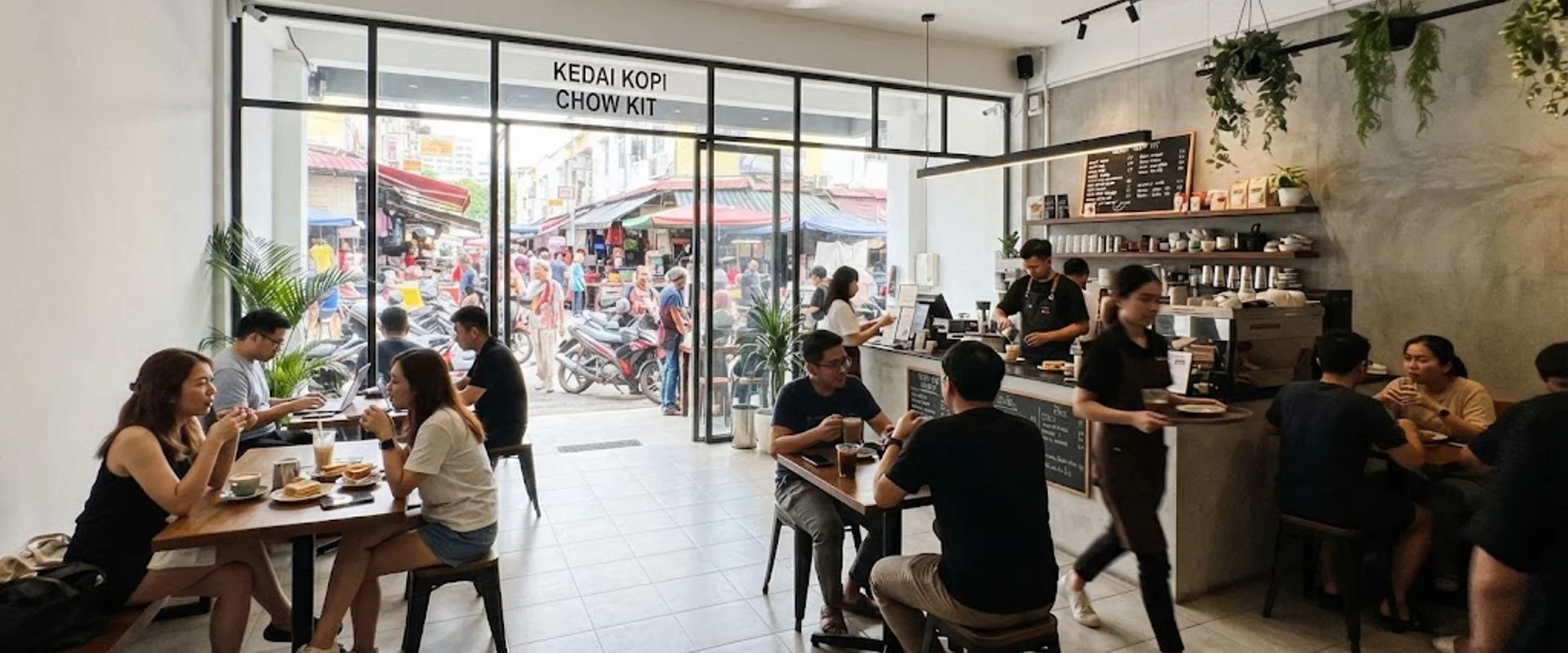 cafe in Chow Kit, Kuala Lumpur