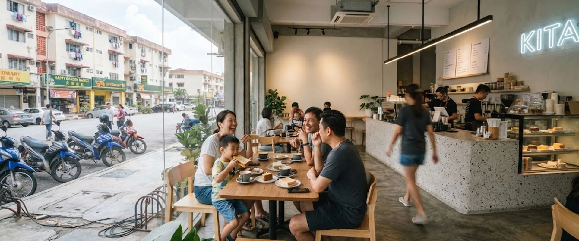 cafe in Happy Garden, Kuala Lumpur