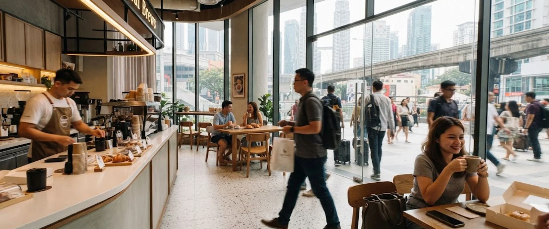 cafe in Kuala Lumpur Sentral, Kuala Lumpur