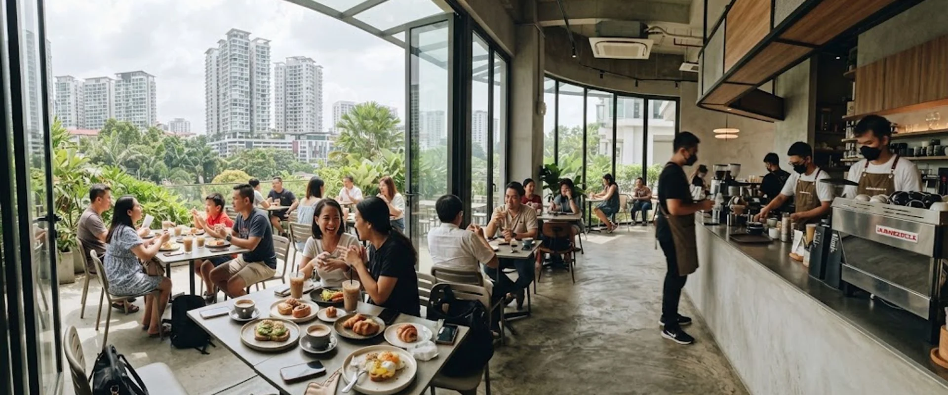 cafe in Mont Kiara, Kuala Lumpur