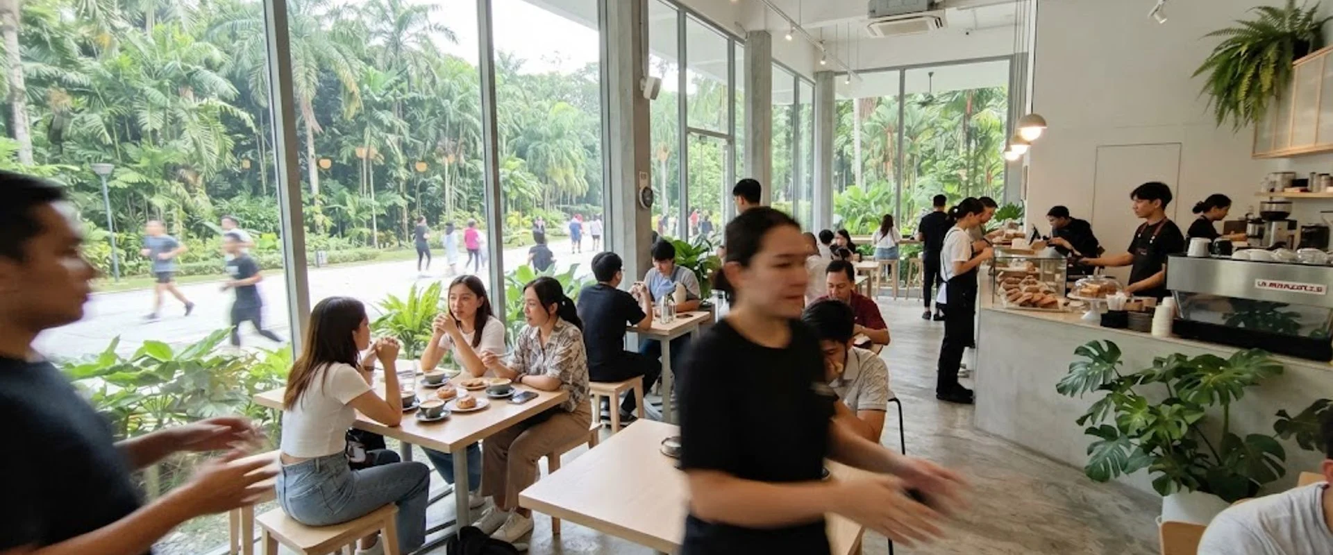 cafe in Perdana Botanical Gardens, Kuala Lumpur