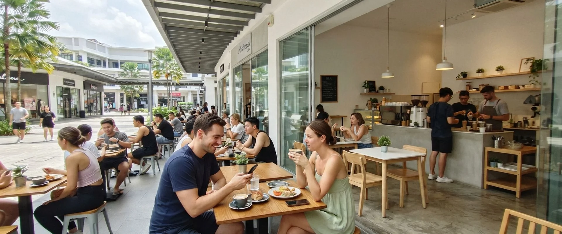 cafe in Solaris Mont Kiara, Kuala Lumpur