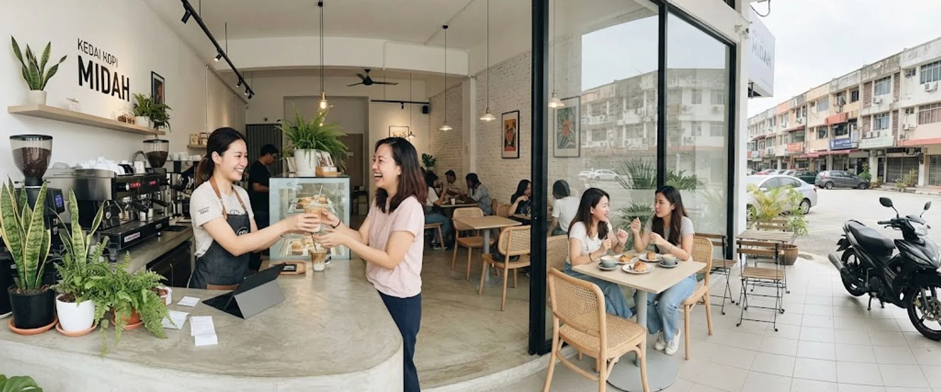 cafe in Taman Midah, Kuala Lumpur